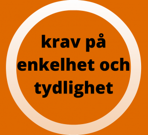 enkelhet och tydlighet